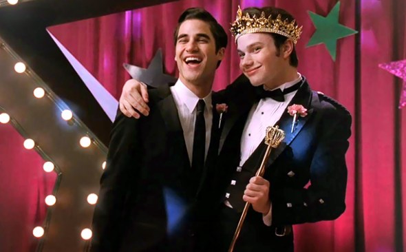 GLEE Darren Criss and Chris Colfer